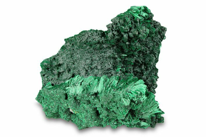 Silky Fibrous Malachite Cluster - DR Congo #294653